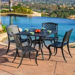 Marietta 5pc Outdoor Cast Aluminum Dining Set