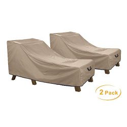 ULT Cover 100% Waterproof Patio Lounge Chair Heavy Duty Outdoor Chaise Lounge Covers 2 Pack, 76L ...