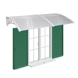 Peach Tree Overhead Door Window Outdoor Awning Door Canopy Patio Cover Modern Polycarbonate Rain ...