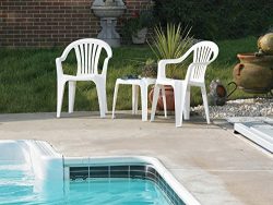 Adams Mfg 8234-48-3704 WHT Low Back Chair – Quantity 1