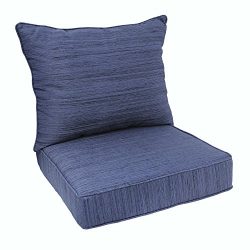 allen + roth Navy Deep Seat Patio Chair Cushion