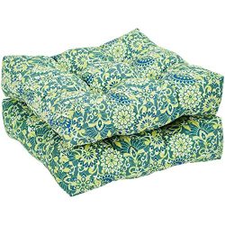 AmazonBasics Round Seat Patio Cushion, Set of 2 – Blue Floral