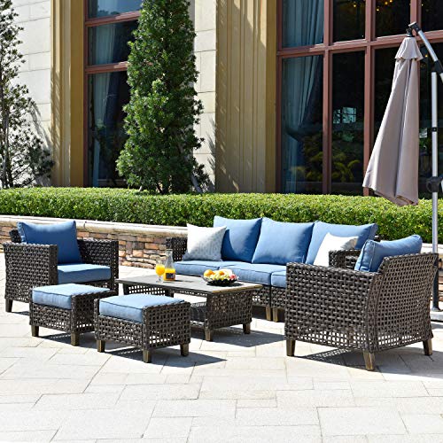 ovios Patio furnitue, Outdoor Furniture Sets,Morden Wicker Patio ...