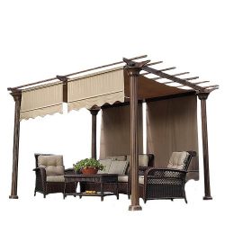 Garden Winds Universal Replacement Pergola Canopy Ii – Beige