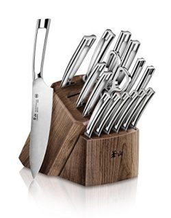 Cangshan N1 Series 1022636 German Steel Forged 17-Piece  Knife Block Set, Walnut