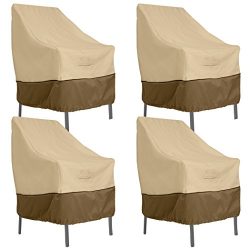 Classic Accessories Veranda High Back Dining Patio Chair Cover (4-Pack)