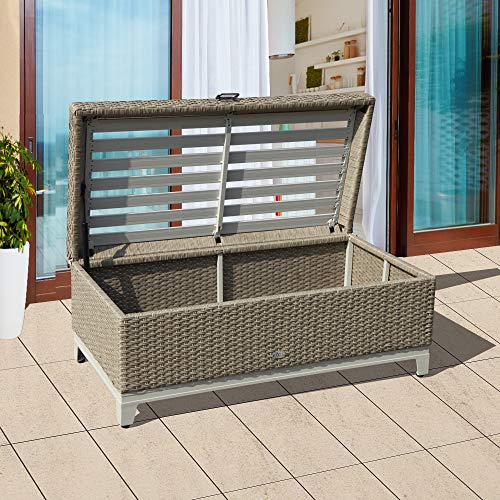 OC Orange-Casual Outdoor Storage Box Wicker Storage Bench ...