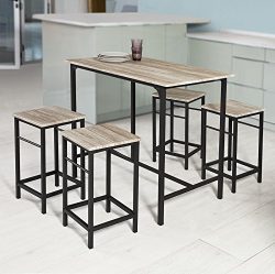 Haotian OGT11-N,Sling High Bistro Set,Home Kitchen Outdoor Garden Bar Set,Patio Furniture, Dinin ...