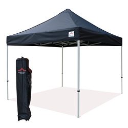 UNIQUECANOPY 10’x10′ Ez Pop Up Canopy Tent Commercial Instant Shelter, with Heavy Du ...