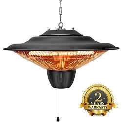 Patio Heater – Outdoor Heater, 1500W, Ceiling Mounted, Outdoor or Indoor Use, Ideal for Ba ...