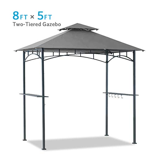 Coastshade 5'x8' Grill Gazebo Canopy Tent, Polyester Double Teir Soft ...