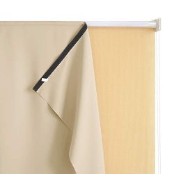 RYB HOME Outdoor Roll up Blackout Curtain for Porch, Match with Outdoor Roller Shades Screen for ...