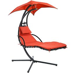 Vnewone Patio Chair Hammock Stand Outdoor Chair Swings for Adults Hanging Chaise Lounger Chair F ...